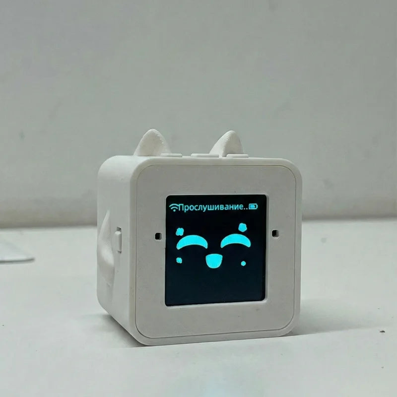 EMO XiaoZhi Mini AI Robot – Smart Voice Chatbot with Cat Ears & 11 Language Support