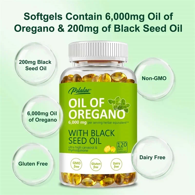 Oregano Oil Immune & Antioxidant Support Supplement