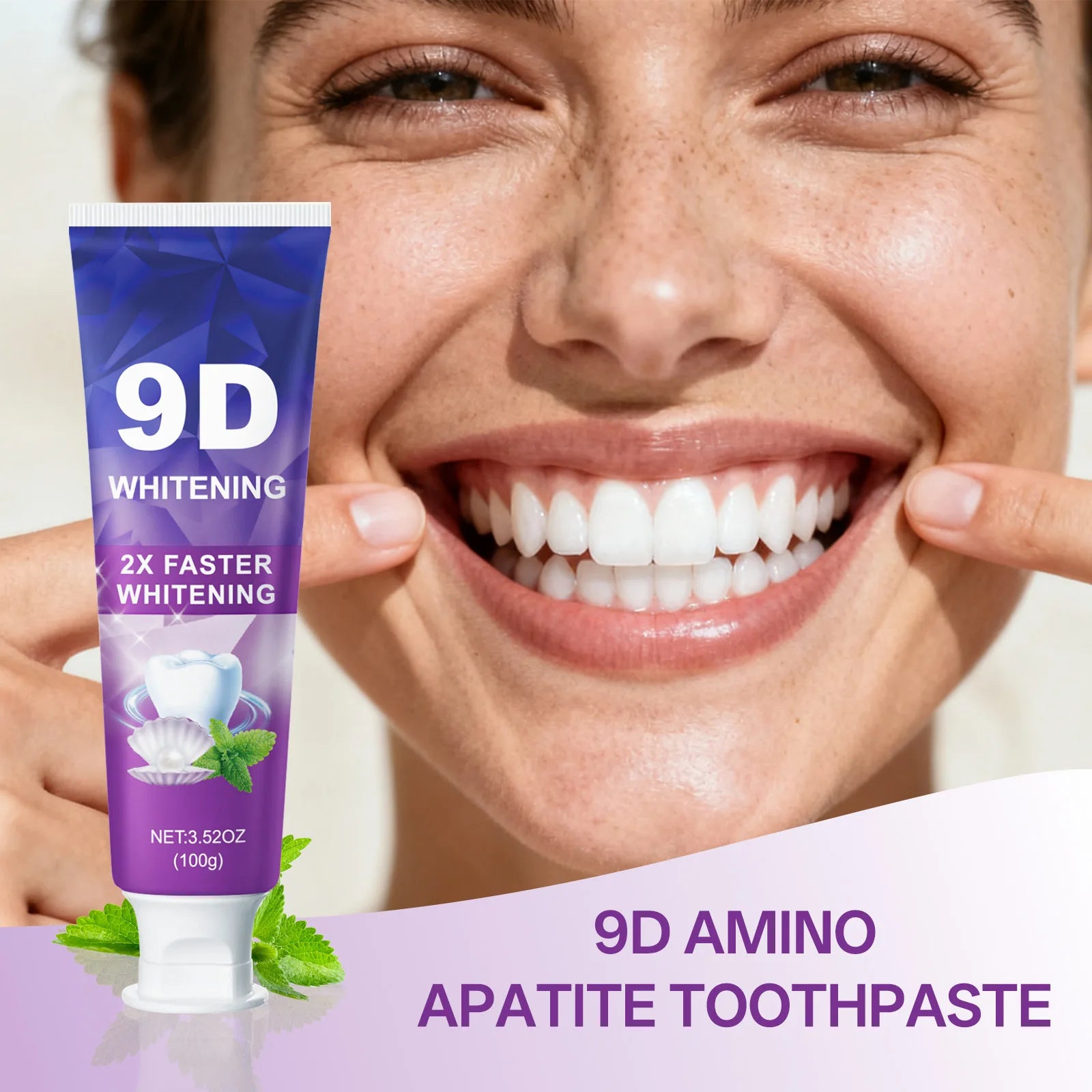 💜 43% OFF! Purple Teeth Whitening Toothpaste - Color Correcting Formula for Instant Brightness
