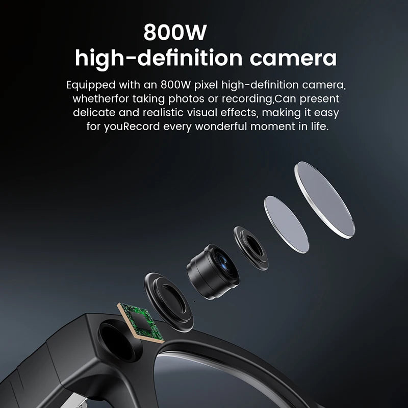 2026 Smart Glasses - AI Translation, HD Camera, Photochromic Lenses, Bluetooth Calls & Music