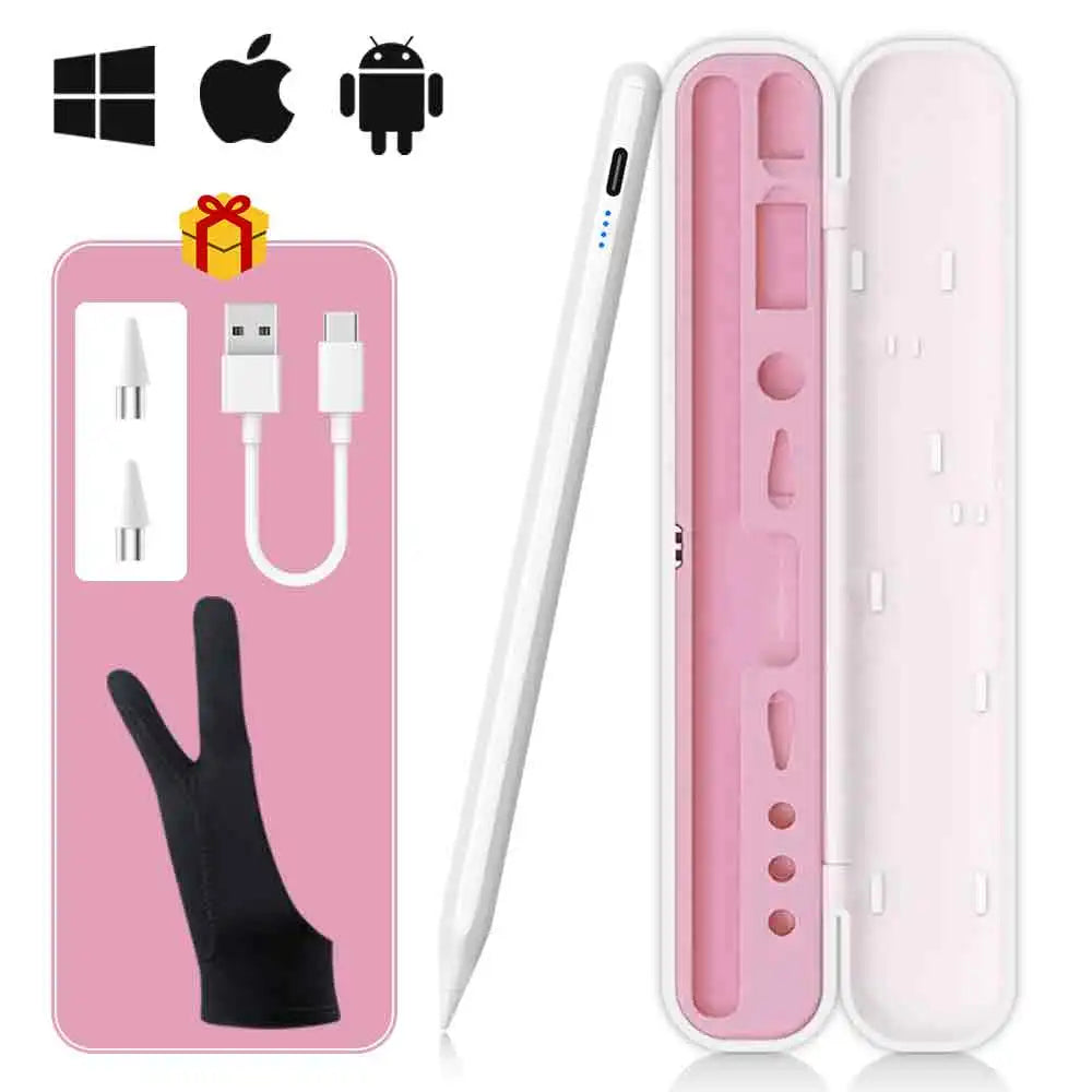 Universal Stylus Pen – Touch Pen for iPad, iPhone, Android Tablets & Smartphones + Pencil Case & Tips