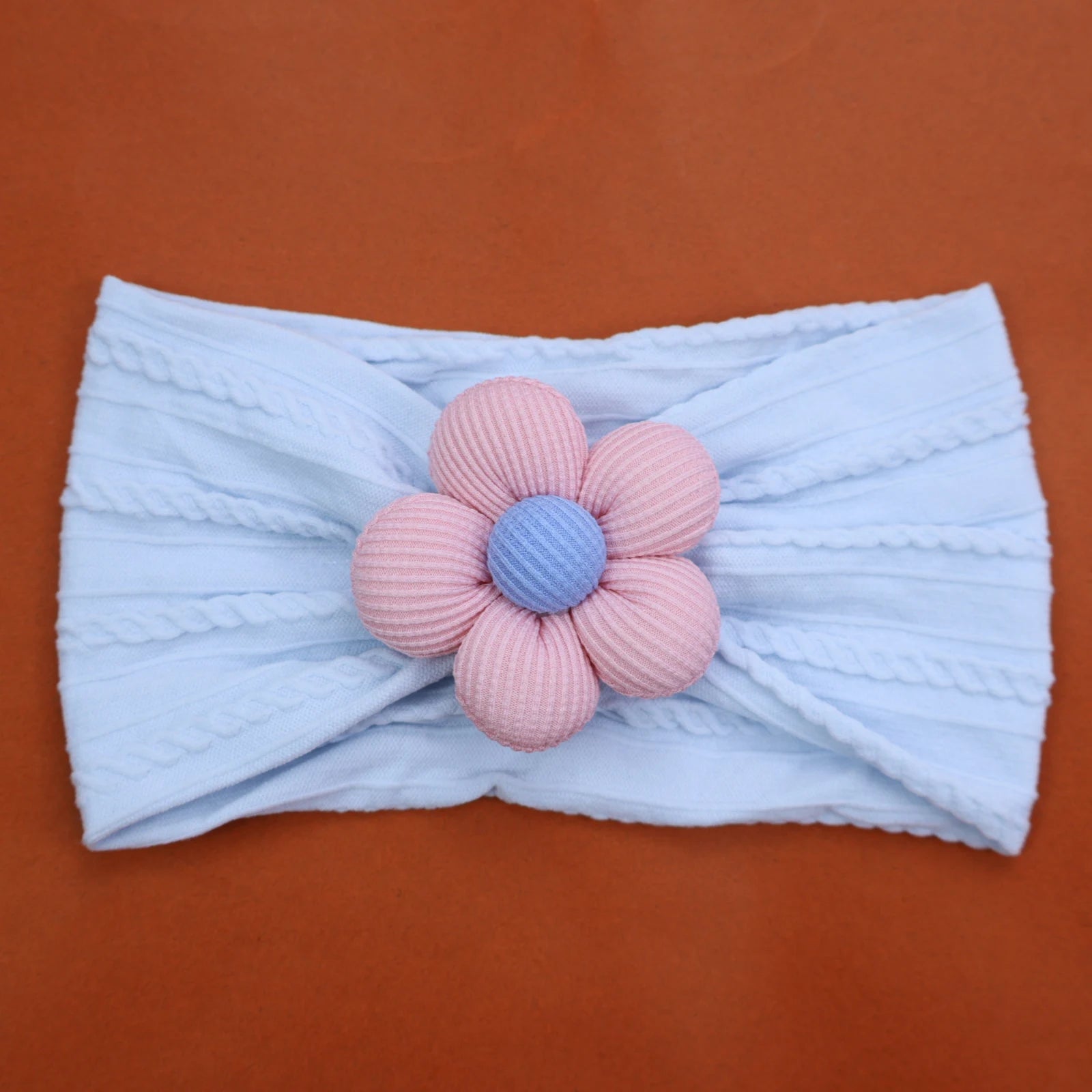 Flower Nylon Girl Hairband – Soft Elastic Baby Headband