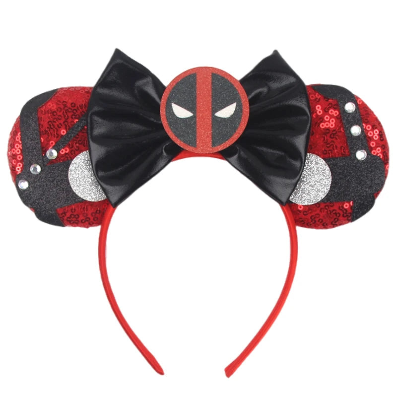 Disney Colorful Sequins Bow Headband – Rainbow Hair Accessory for Girls & Disney Fans