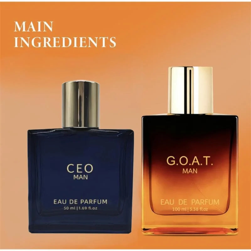 Fresh Sandalwood Vanilla Men's Cologne - Long-Lasting Eau de Parfum for Couples' Dates (50ml/100ml)