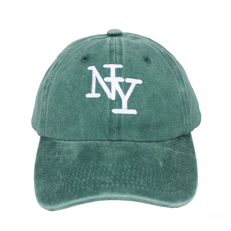 NY Embroidered Vintage Baseball Cap - Water Washed Sunscreen Hat for Sports & Fishing