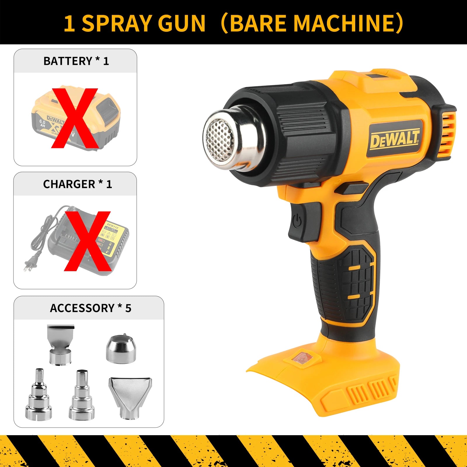 🔥 HOT DEAL! DeWalt DCE530 20V Cordless Heat Gun - 550°C Adjustable Temperature Power Tool