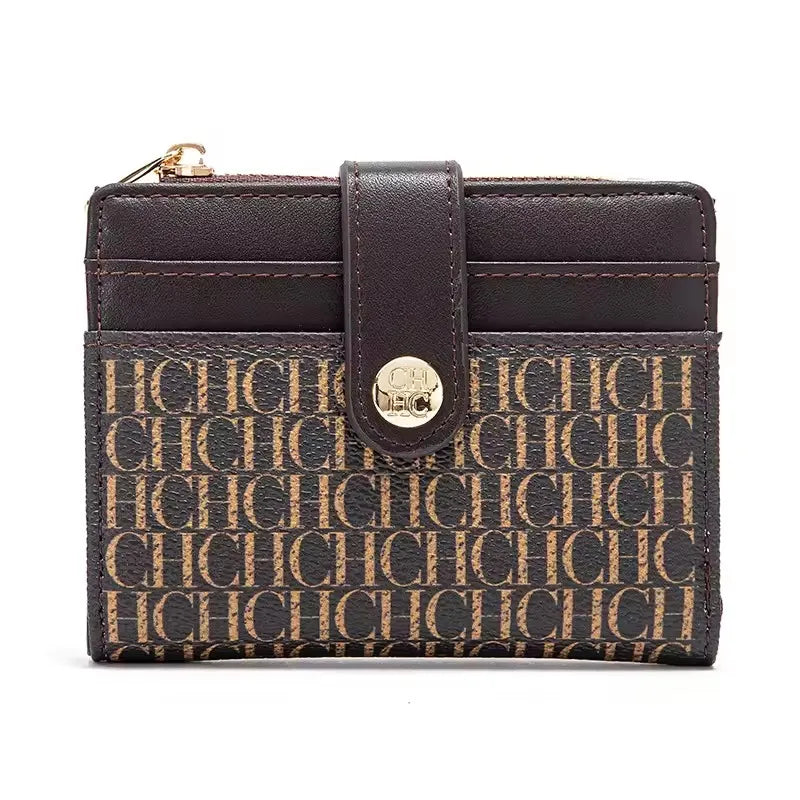 Luxury Folding Wallet – Button Card Case