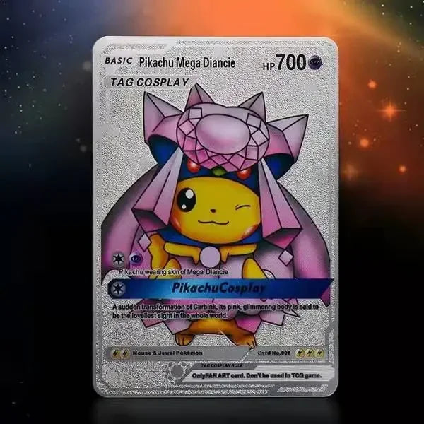 Spanish Pokemon Gold Metal Cards – Mewtwo, Pikachu GX & Charizard VMAX Set