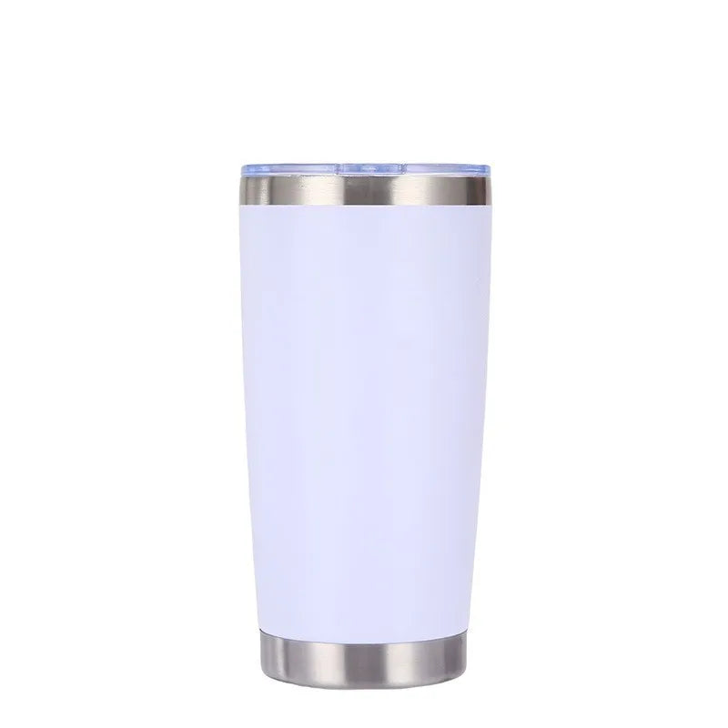 20oz stainless steel car cup, double-layer stainless steel thermos cup, portable car ice-cold cup
