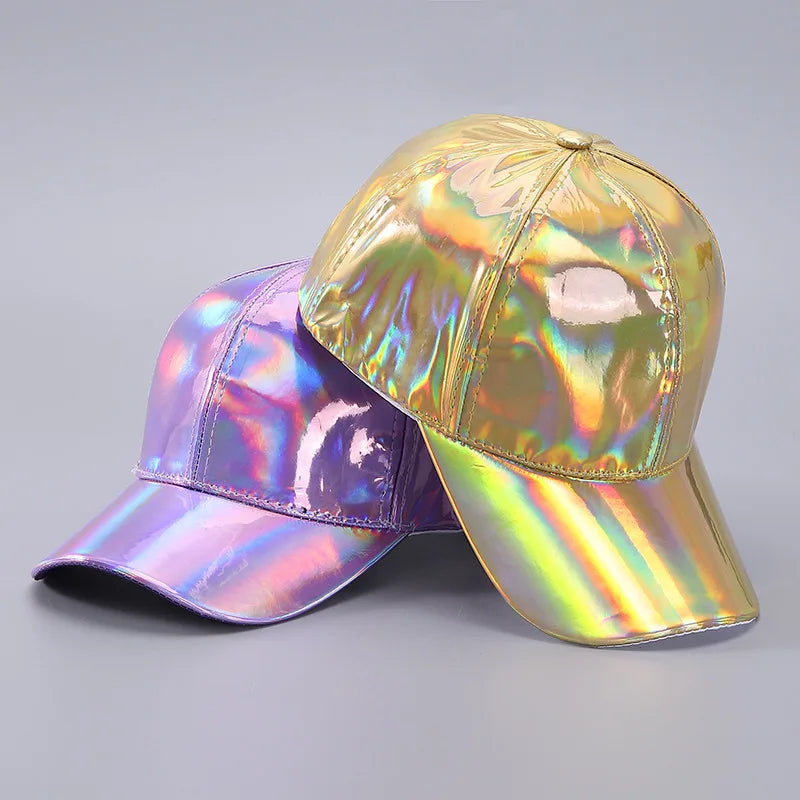 Waterproof PU Baseball Cap - Hip-Hop Rain Hat with Curved Brim for All-Weather Wear