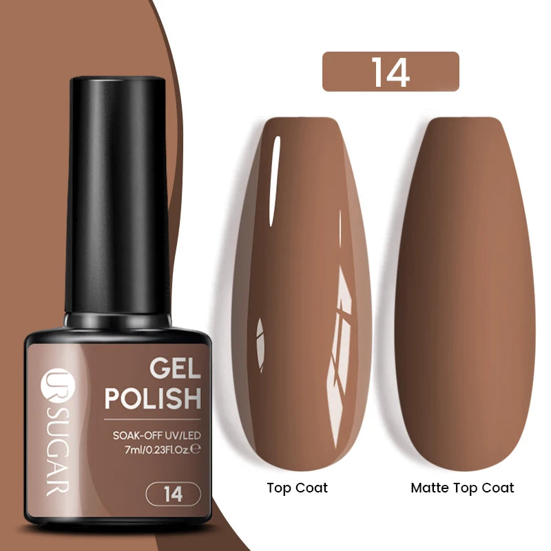 Glitter Gel Nail Polish – Semi-Permanent UV LED Gel with Sparkling Shimmer Finish