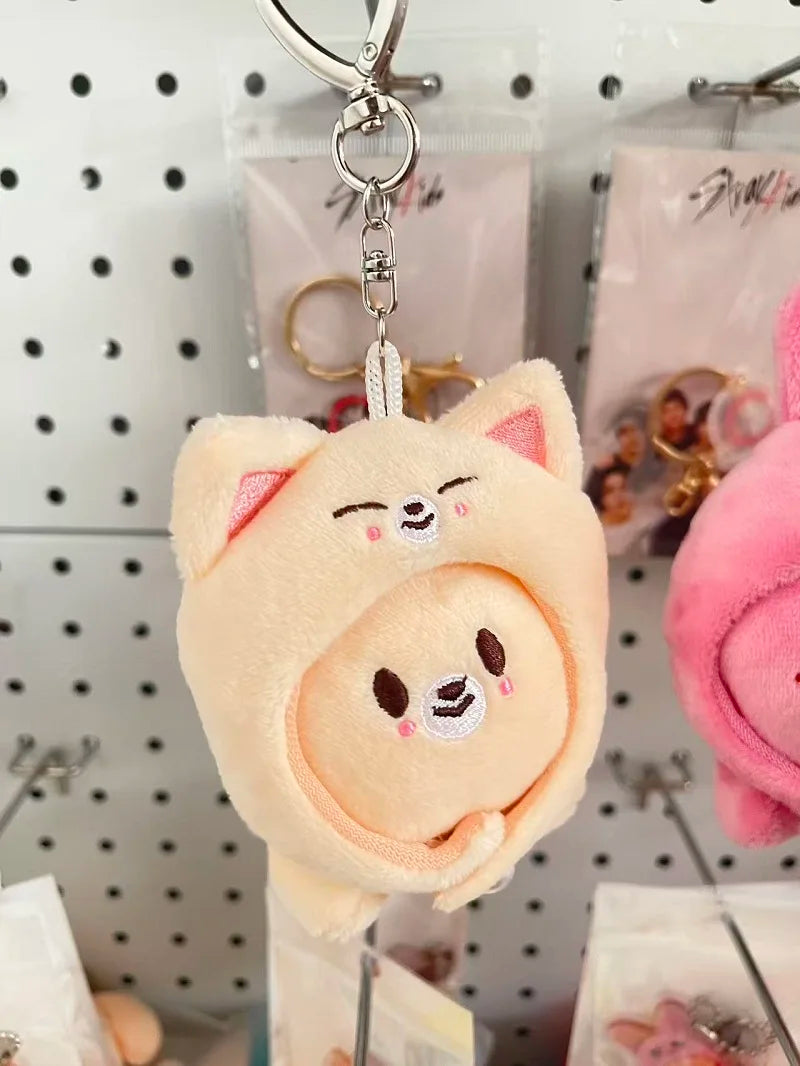 New SKZOO Plush Keychain Doll Pendant, Backpack Accessories, Magic Academy Cloak Plush Keychain Children's Toy Fan Gift