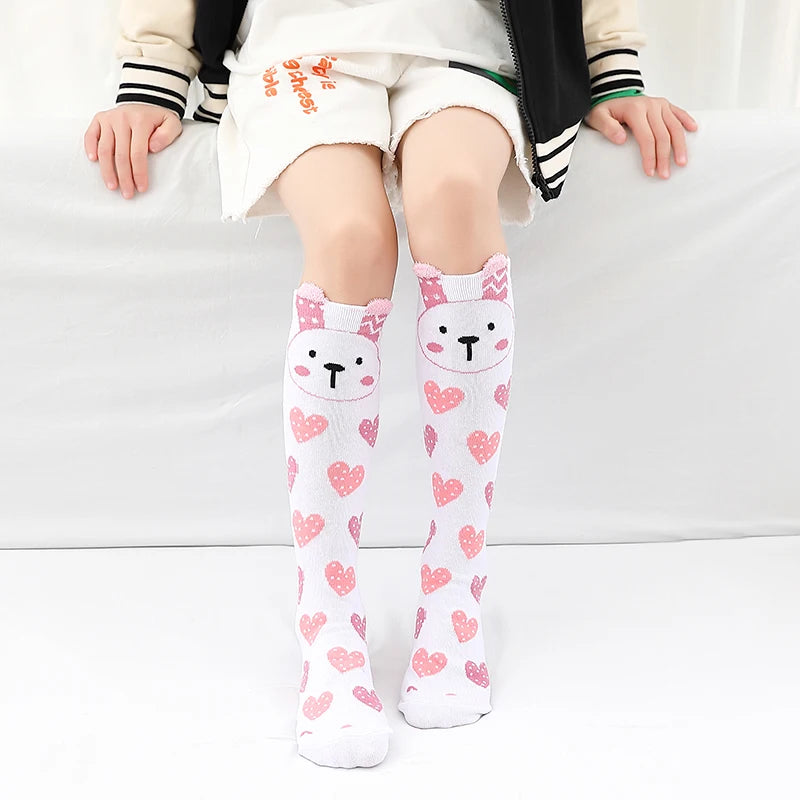 Cute Cartoon Kids Socks Animal Pattern Crew
