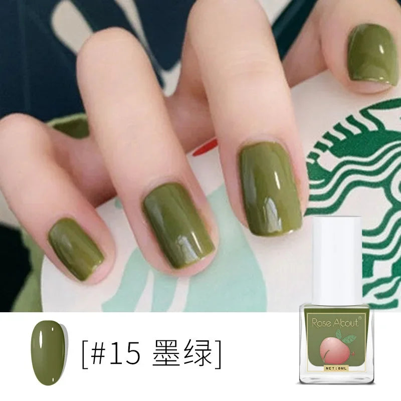 Water-Based Peelable Nail Polish - Fast Drying, Odorless, No UV Lamp Needed