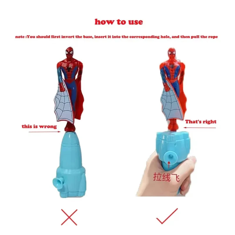 Flying Superhero Toy – Spiderman Iron Man