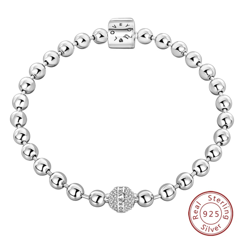Silver Star Moon Clover Bracelet – DIY Charm Birthday Jewelry