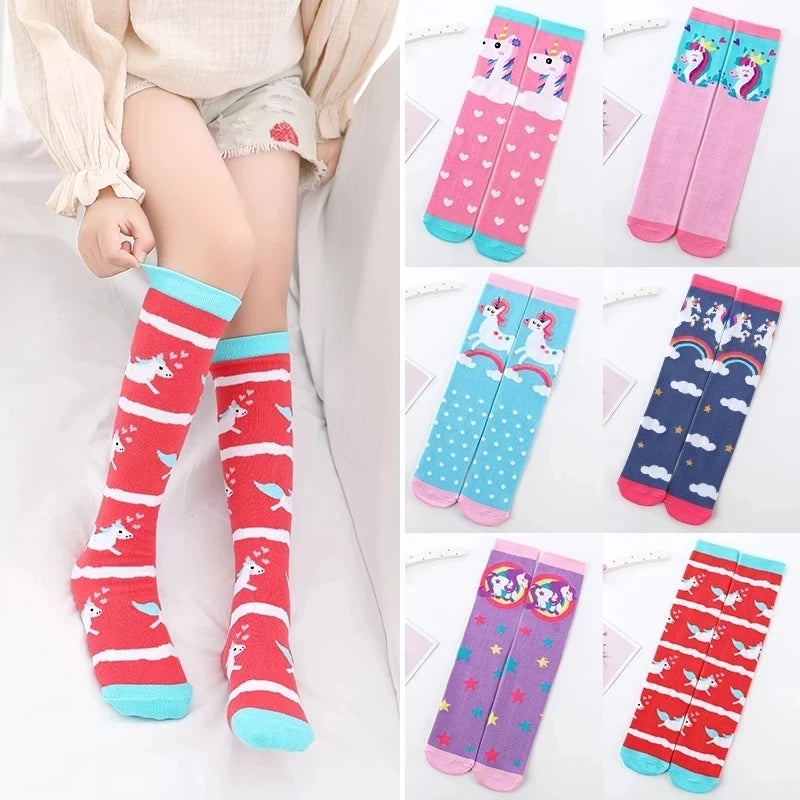 Cute Cartoon Kids Socks Animal Pattern Crew