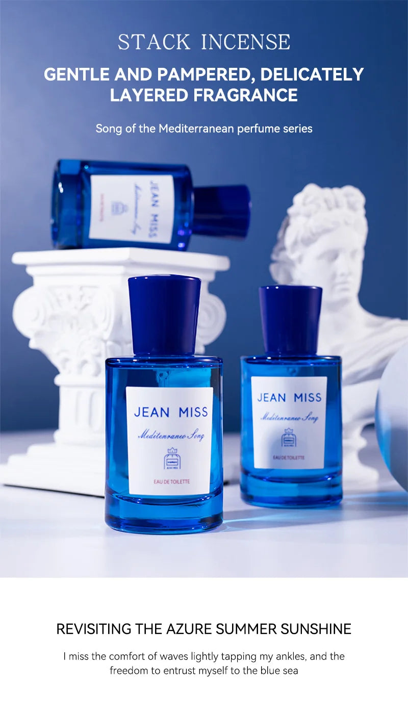 Blue Mediterranean Fruity Perfume - Fresh Unisex Fragrance (50ml)