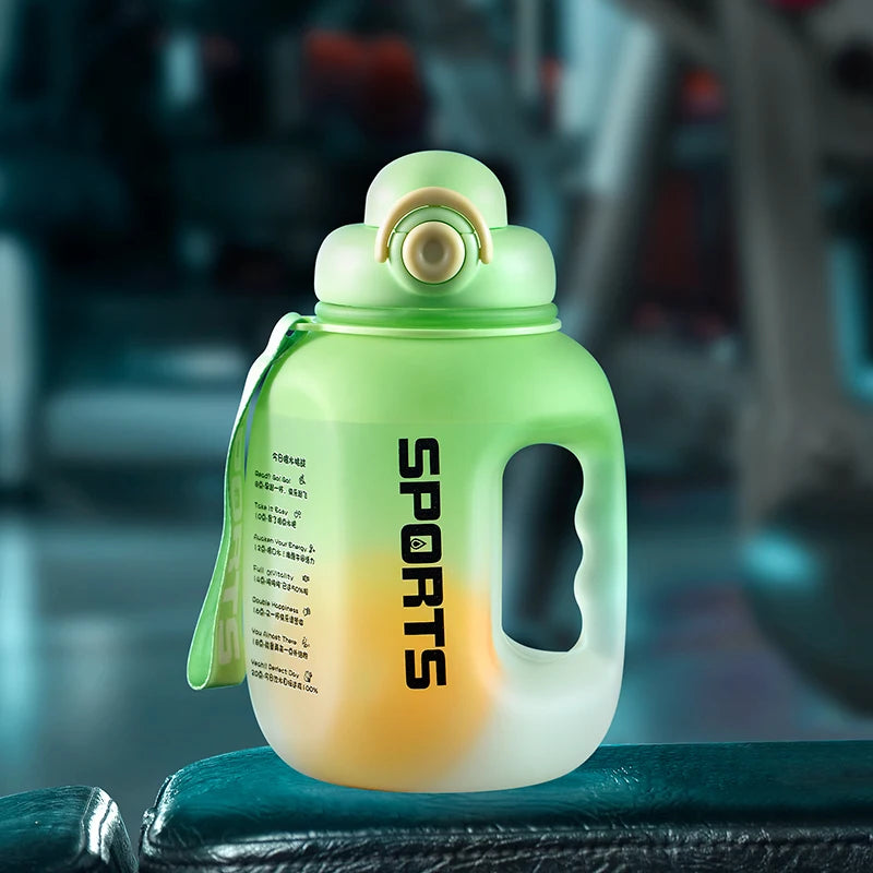 Large 2.5L Sports Water Bottle - All-Day Hydration with Straw