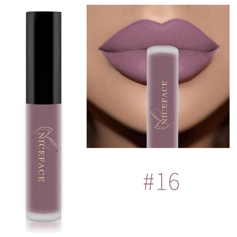 Waterproof Matte Liquid Lipstick - 25 Colors, Long-Lasting Lip Gloss