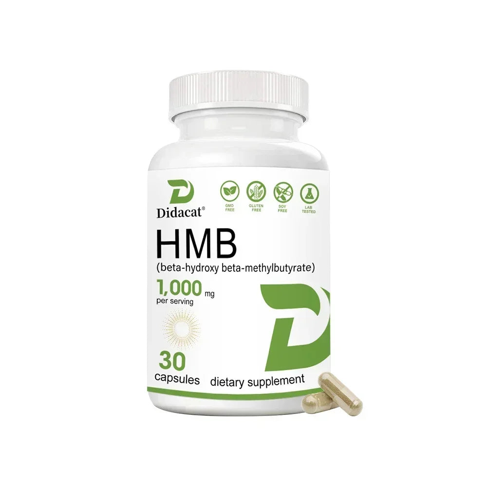 HMB 1000mg + Vitamin D3 - Muscle Growth, Lean Mass & Recovery Supplement