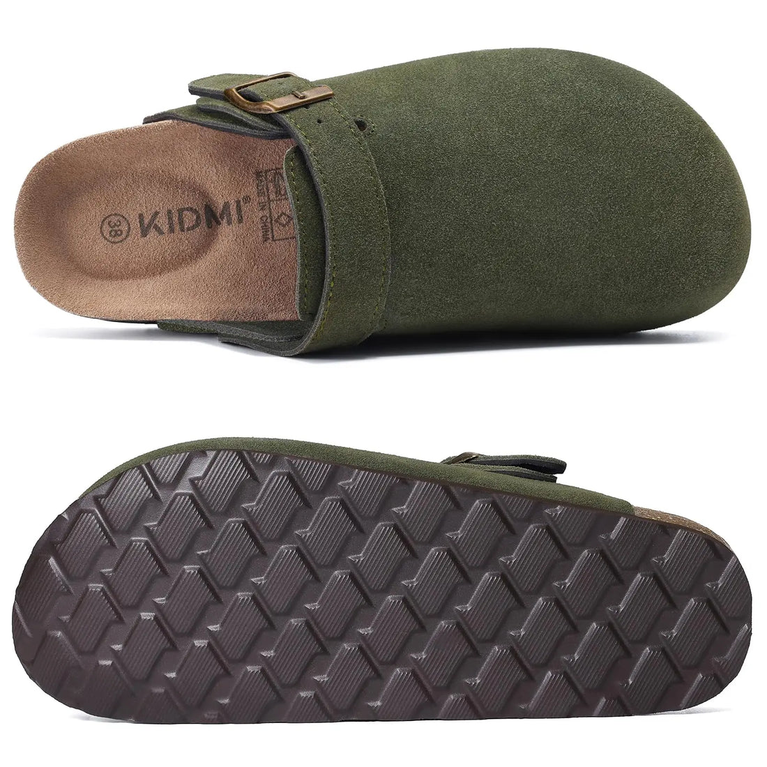 Asgard Women’s Leather Clogs – Soft Cork Mules with Adjustable Strap