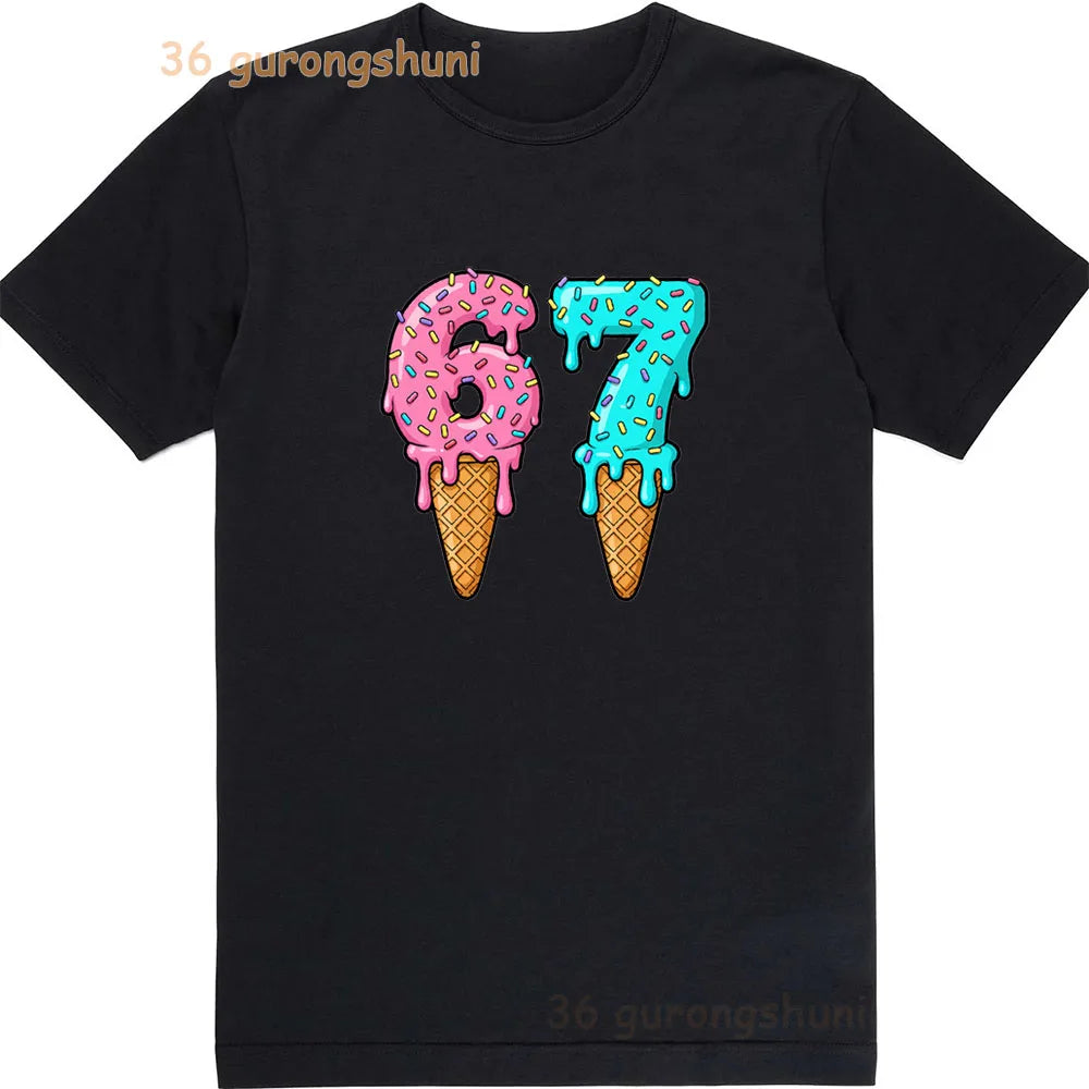 Kids '67' Graphic T-Shirt - Unisex Cotton Tee for Boys & Girls (Ages 2-12)
