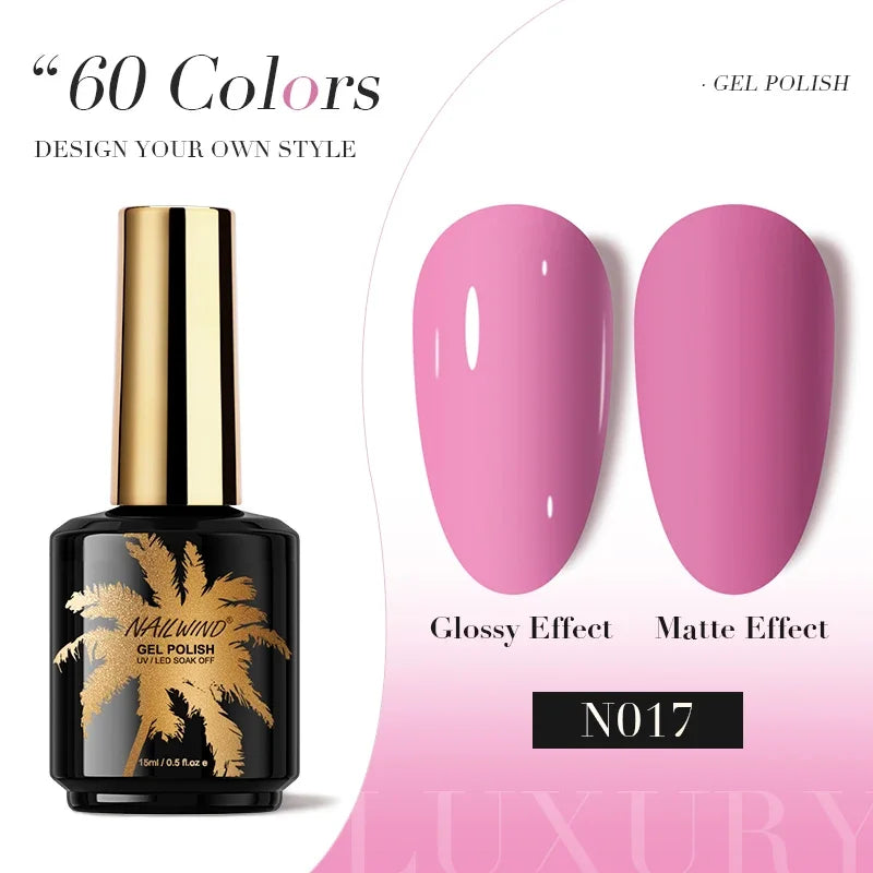 ROSALIND Gel Nail Polish 8ml - Semi-Permanent UV Gel, Solid Color, Salon Quality