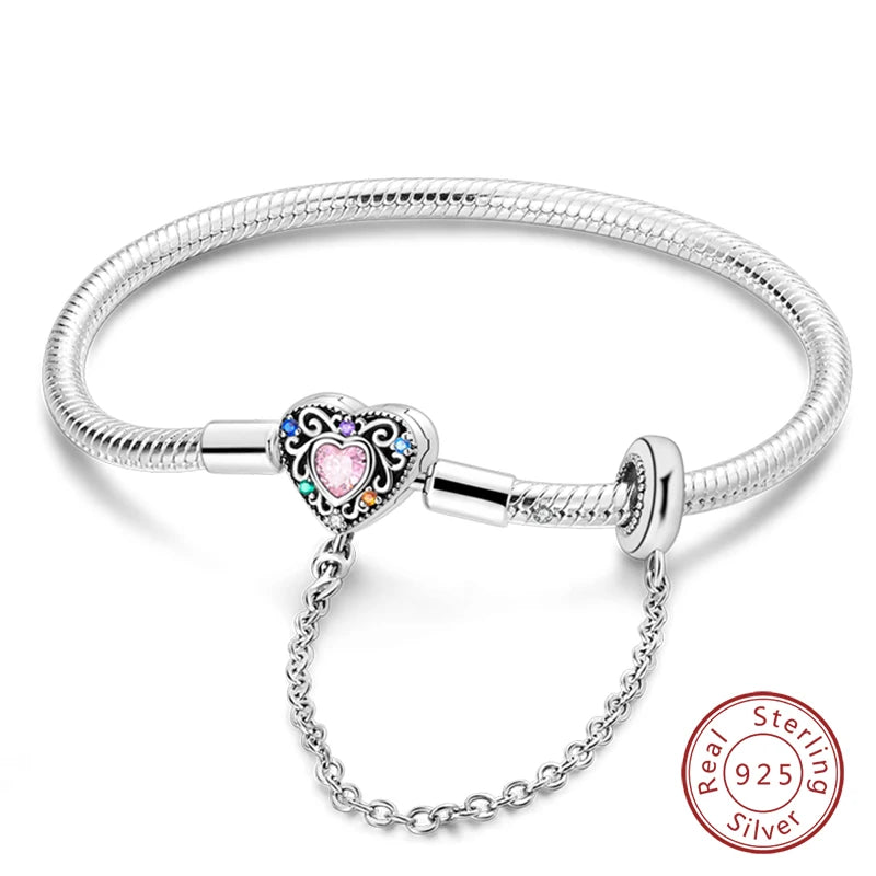 Silver Star Moon Clover Bracelet – DIY Charm Birthday Jewelry