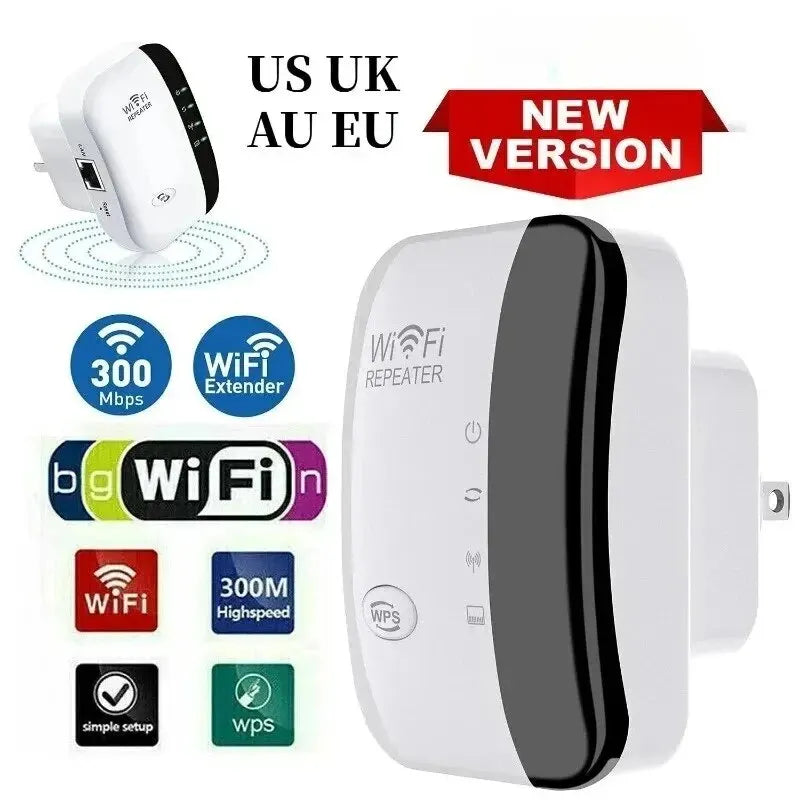 🔥 45% OFF! WiFi Extender 300Mbps - Eliminate Dead Zones, Boost Signal Range 📶