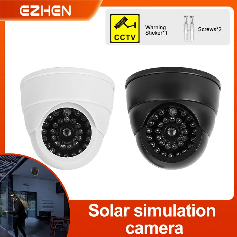 Fake Dome Security Camera – LED Dummy Surveillance Monitor