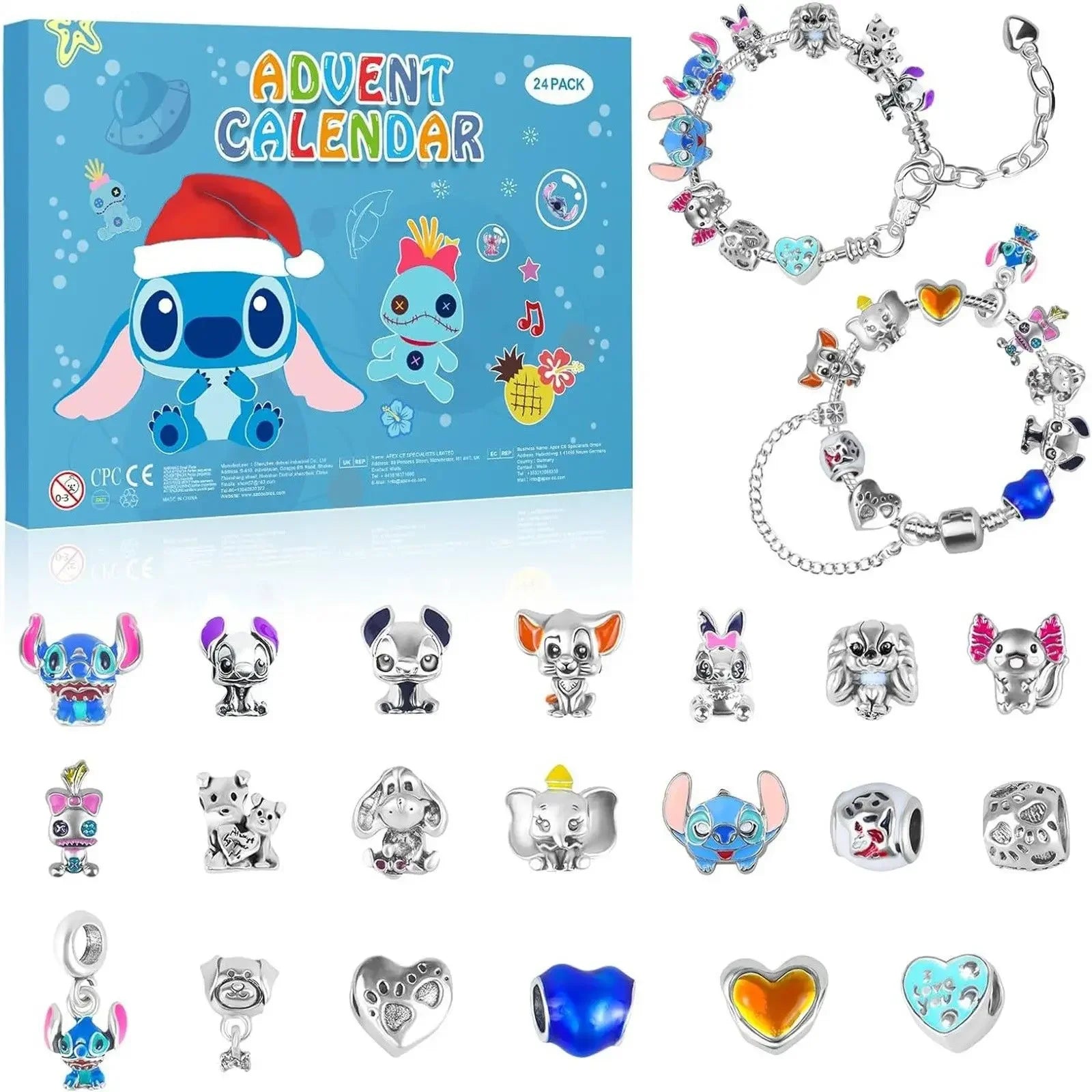 Stitch Christmas Advent Calendar – DIY Bracelet Gift