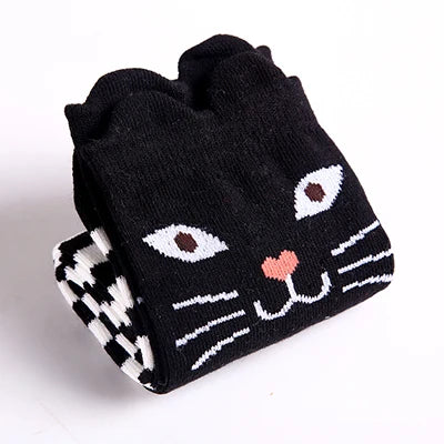 Cute Cartoon Kids Socks Animal Pattern Crew