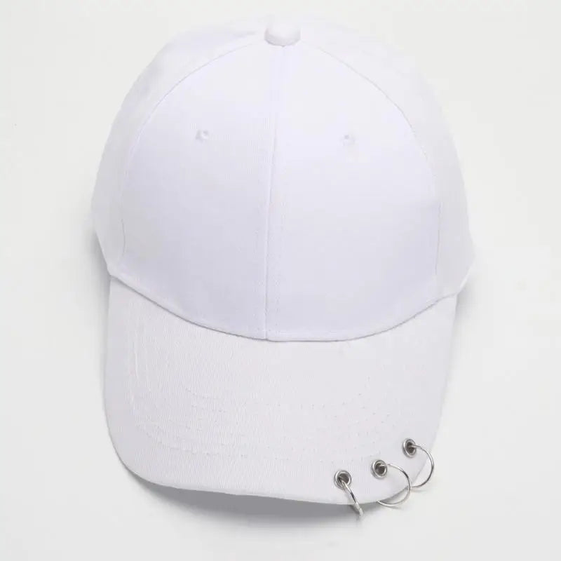 Ring Circle Baseball Cap - Korean K-Pop Style Snapback Dad Hat for Men & Women
