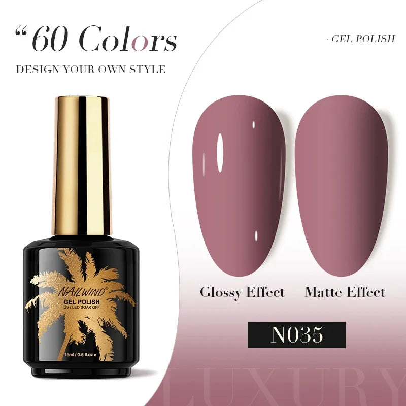 ROSALIND Gel Nail Polish 8ml - Semi-Permanent UV Gel, Solid Color, Salon Quality