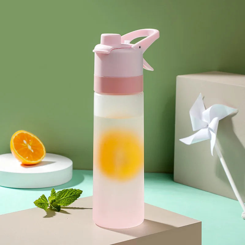700ml Sports Water Bottle with Spray Mist - BPA Free Fitness Bottle for Gym & Outdoor