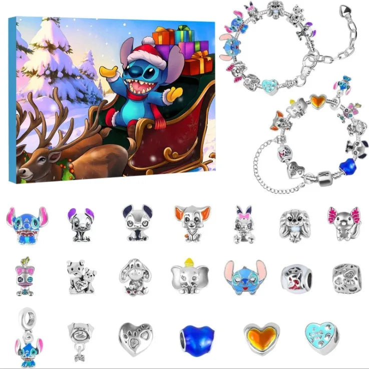 Stitch Christmas Advent Calendar – DIY Bracelet Gift
