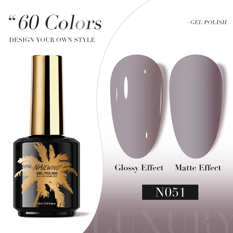 ROSALIND Gel Nail Polish 8ml - Semi-Permanent UV Gel, Solid Color, Salon Quality