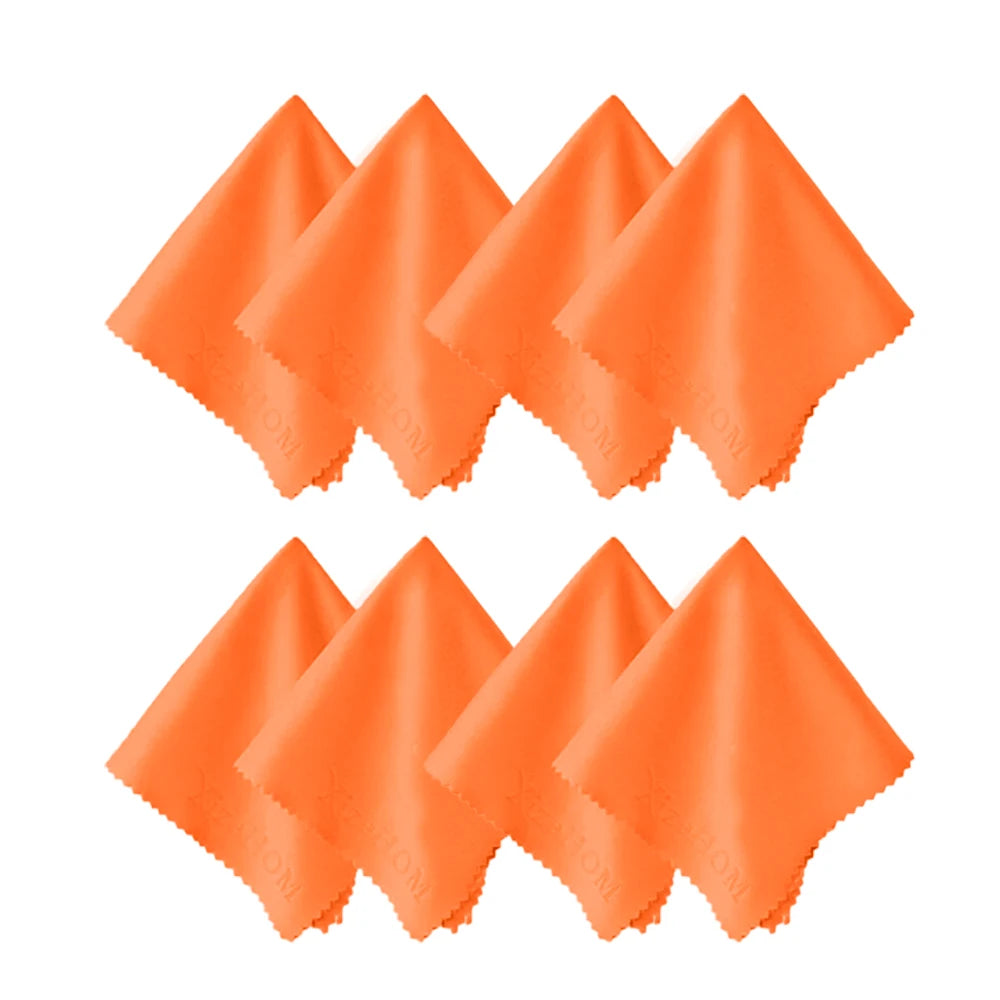 XizeHOM Conjunto de 8 Panos de Microfibra para Limpeza de Óculos – Lenços para Lentes e Telas de Celular