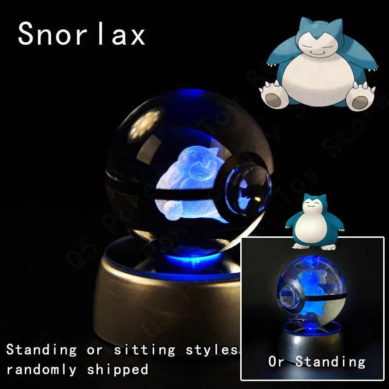 Pokemon Crystal Ball LED Night Light – Anime Lamp