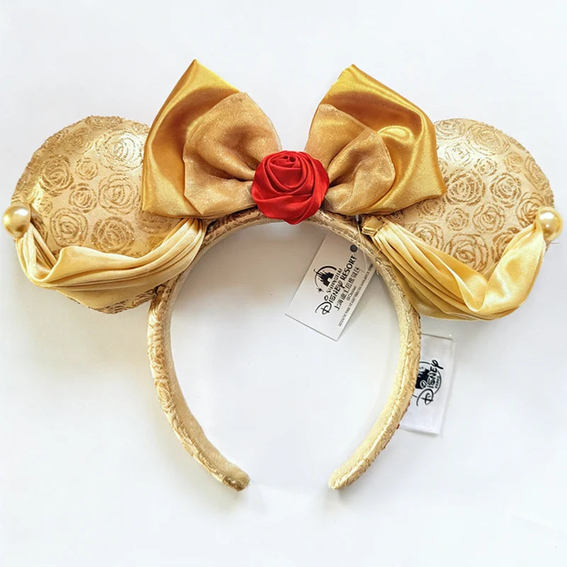 Disney Mickey Ears Headband – Minnie Sequin Party Hairband for Women & Girls