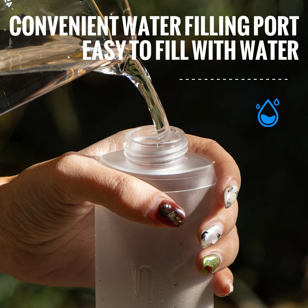 🏃 FITS IN YOUR POCKET! Soft Collapsible Water Bottle - Ultra-Portable Hydration 💧
