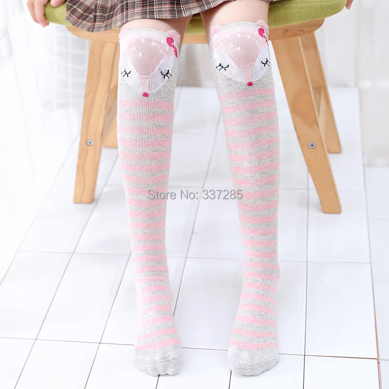 Cute Cartoon Kids Socks Animal Pattern Crew