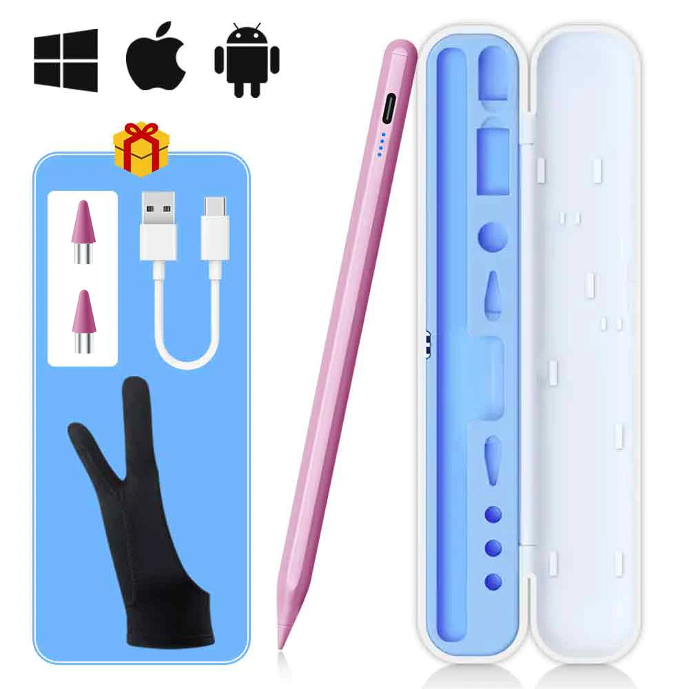 Universal Stylus Pen – Touch Pen for iPad, iPhone, Android Tablets & Smartphones + Pencil Case & Tips