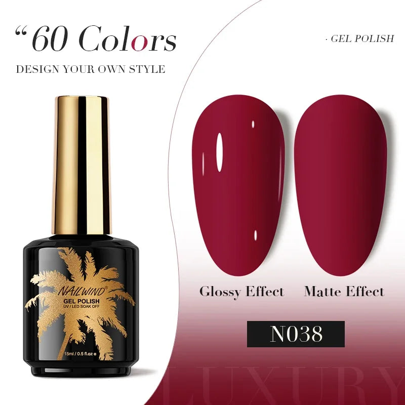 ROSALIND Gel Nail Polish 8ml - Semi-Permanent UV Gel, Solid Color, Salon Quality