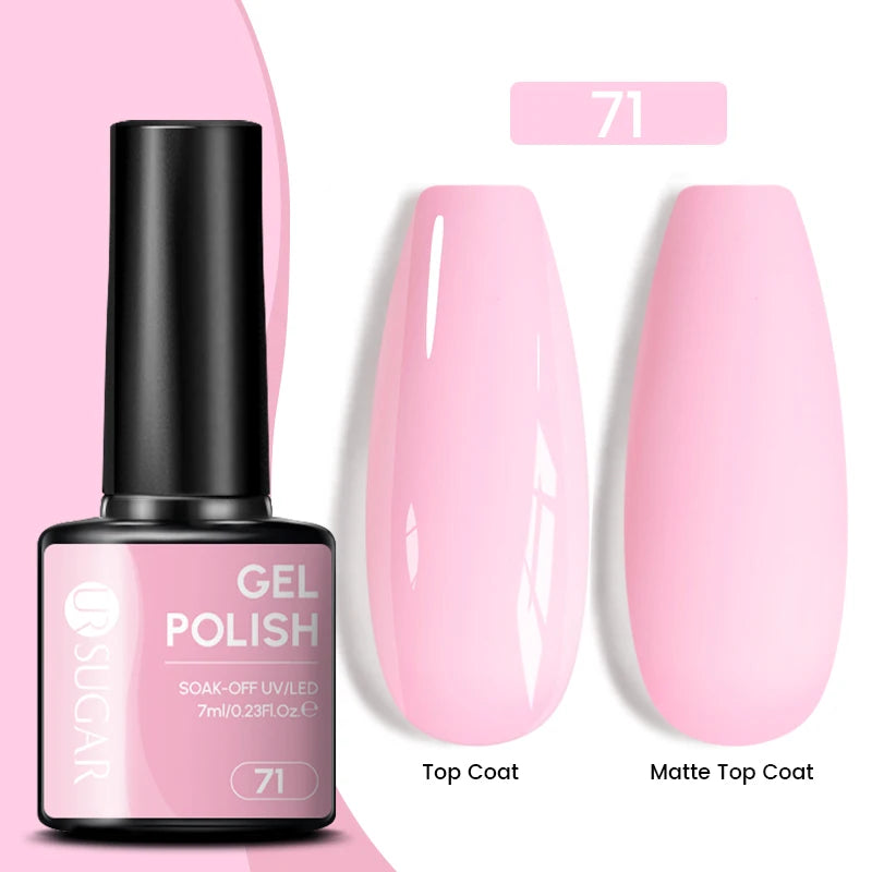 Glitter Gel Nail Polish – Semi-Permanent UV LED Gel with Sparkling Shimmer Finish