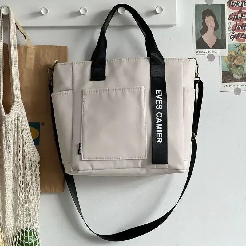 Casual Tote Bag – Large Capacity Waterproof Canvas Messenger Bag
