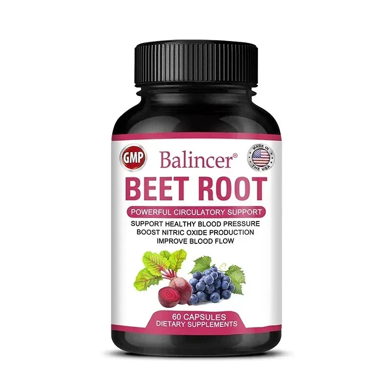 Beetroot Capsules – Organic Powder for Blood Circulation & Pressure