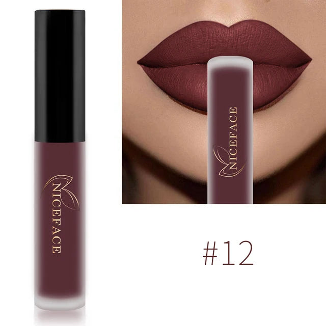 Waterproof Matte Liquid Lipstick - 25 Colors, Long-Lasting Lip Gloss