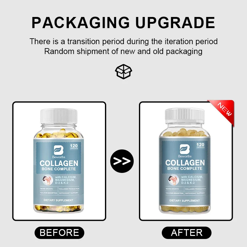 Bone Collagen Complete Capsules – Calcium Absorption & Joint Support